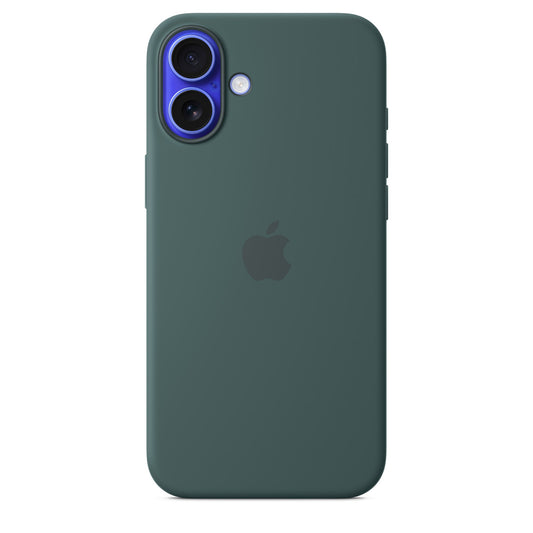 iPhone 16 Plus Silicone Case with MagSafe Lake Green