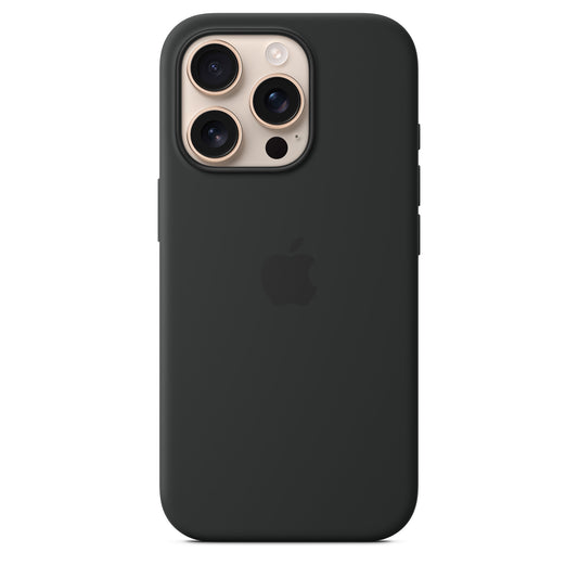 iPhone 16 Pro Silicone Case with MagSafe Black