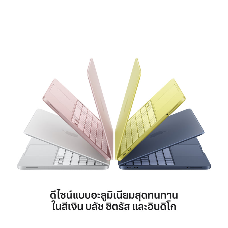 MacBook Neo รุ่น 13 นิ้ว: Apple A18 Pro chip with 6‑core CPU and 5‑core GPU, Magic Keyboard พร้อม Touch ID, 512GB SSD - น้ำเงินอินดิโก