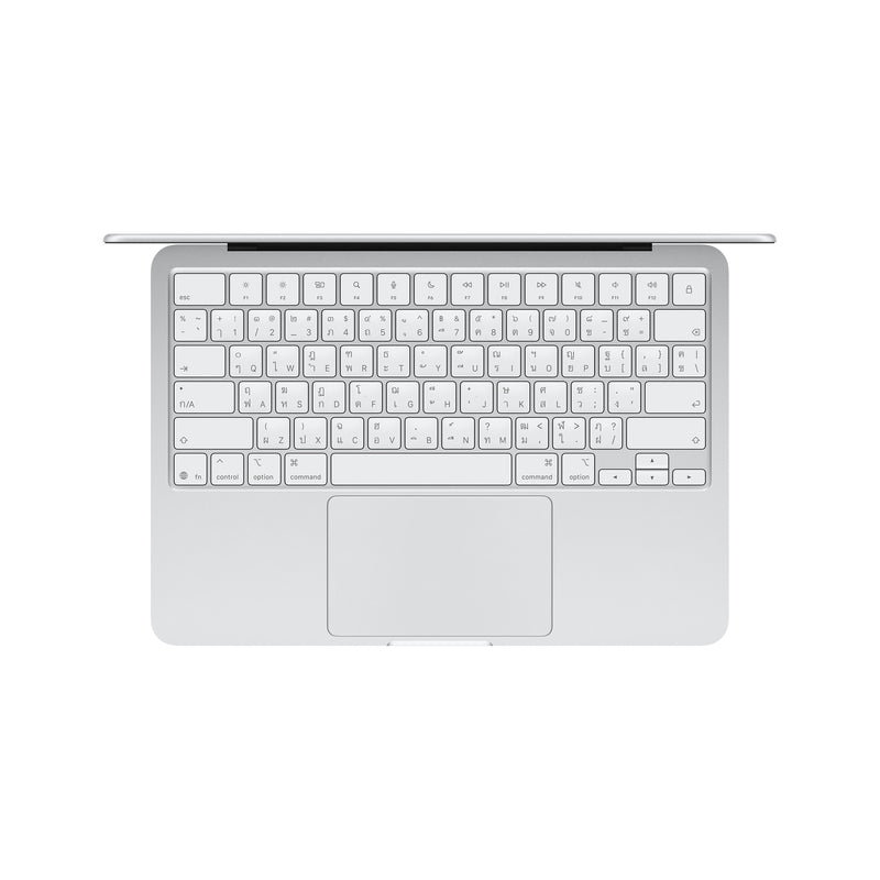 MacBook Neo รุ่น 13 นิ้ว: Apple A18 Pro chip with 6‑core CPU and 5‑core GPU, Magic Keyboard, 256GB SSD - สีเงิน