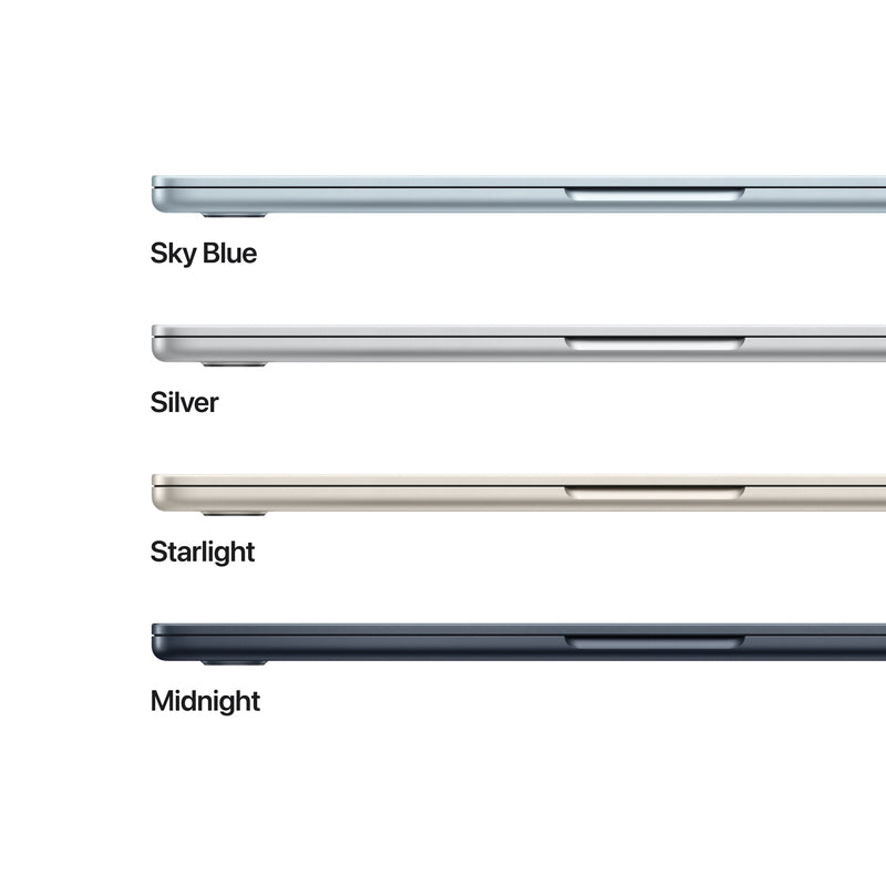 MacBook Air รุ่น 13 นิ้ว: Apple M5 chip with 10-core CPU and 8-core GPU, 512GB SSD - สีเงิน