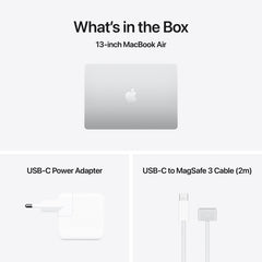 MacBook Air รุ่น 13 นิ้ว: Apple M5 chip with 10-core CPU and 8-core GPU, 512GB SSD - สีเงิน