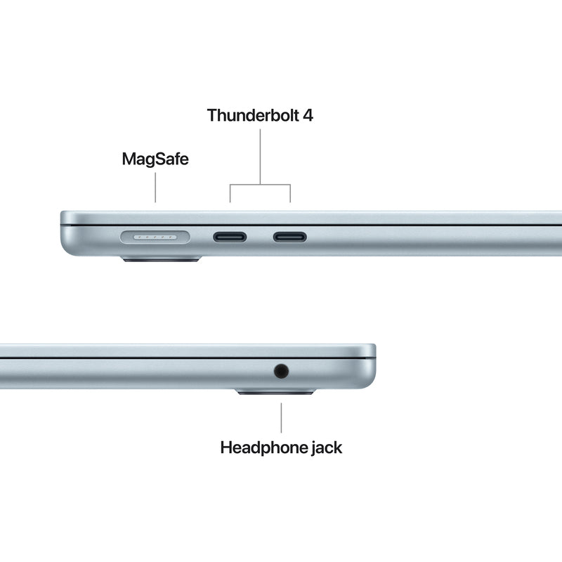 MacBook Air รุ่น 13 นิ้ว: Apple M5 chip with 10-core CPU and 8-core GPU, 512GB SSD - สกายบลู