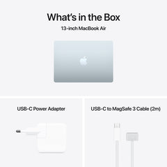 MacBook Air รุ่น 13 นิ้ว: Apple M5 chip with 10-core CPU and 8-core GPU, 512GB SSD - สกายบลู