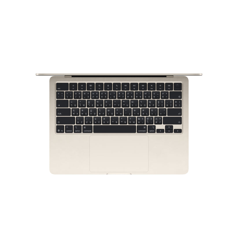 MacBook Air รุ่น 13 นิ้ว: Apple M5 chip with 10-core CPU and 8-core GPU, 512GB SSD - สีสตาร์ไลท์