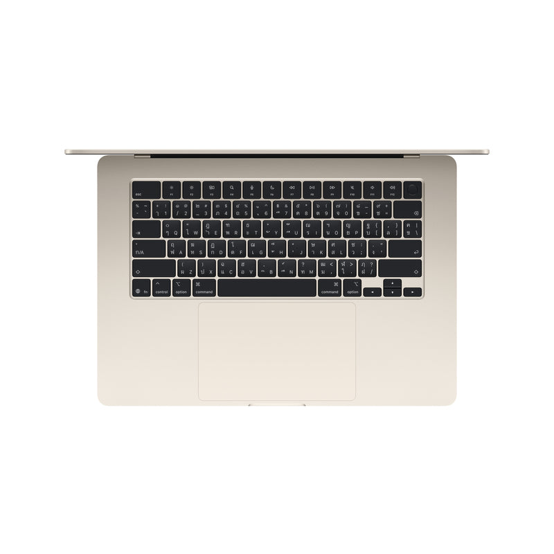 MacBook Air รุ่น 15 นิ้ว: ชิป Apple M5 พร้อม CPU แบบ 10-core และ GPU แบบ 10-core, 512GB SSD - สีสตาร์ไลท์