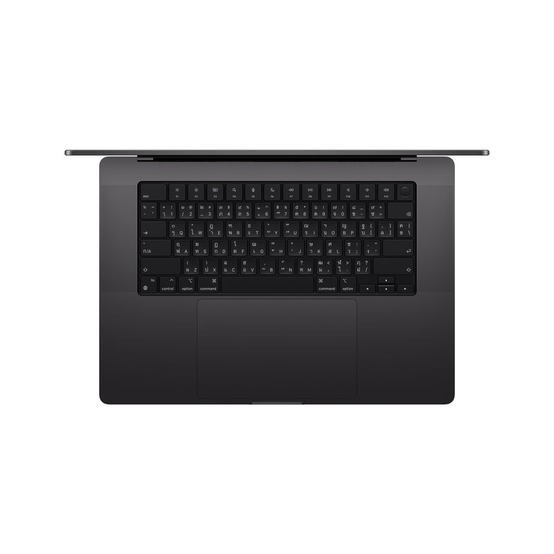 MacBook Pro รุ่น 16 นิ้ว: Apple M5 Pro chip with 18-core CPU and 20-core GPU, 1TB SSD - ดำสเปซแบล็ค
