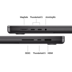 MacBook Pro รุ่น 16 นิ้ว: Apple M5 Pro chip with 18-core CPU and 20-core GPU, 1TB SSD - ดำสเปซแบล็ค