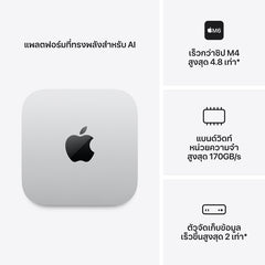 Mac mini: ชิป Apple M6 Max พร้อม CPU แบบ 12-core และ GPU แบบ 12-core, 512GB SSD - สีเงิน