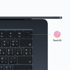 15-inch MacBook Air Apple M2 chip with 8-core CPU 10-core GPU, 256GB - Midnight