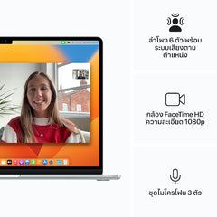 15-inch MacBook Air Apple M2 chip with 8-core CPU 10-core GPU, 256GB - Midnight