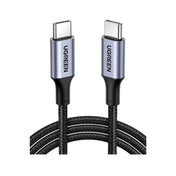 สายชาร์จ Ugreen USB-C to USB-C Cable Nylon 5A/100W 1M Black (70427)