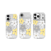 MACHINO CASE FOR IPHONE 17 PRO CRYSTAL CLEAR MAGSAFE FLOWER YELLOW