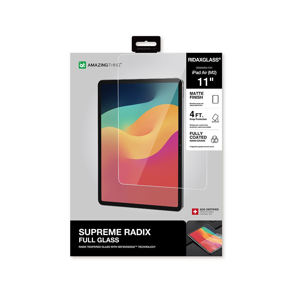 ฟิล์มกันรอย Amazingthing Tempered Glass iPad Air 11" Matte Radix