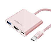 MICROPACK 4K/60HZ 3-IN-1 HUB HD DATA CONVERTER PINK (MDC-3H-PK)