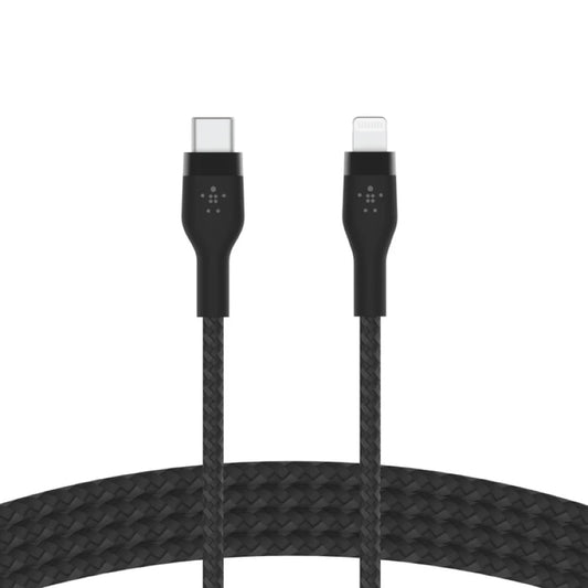สายชาร์จ Belkin USB-C To Lightning 2M With Metal Clip Black