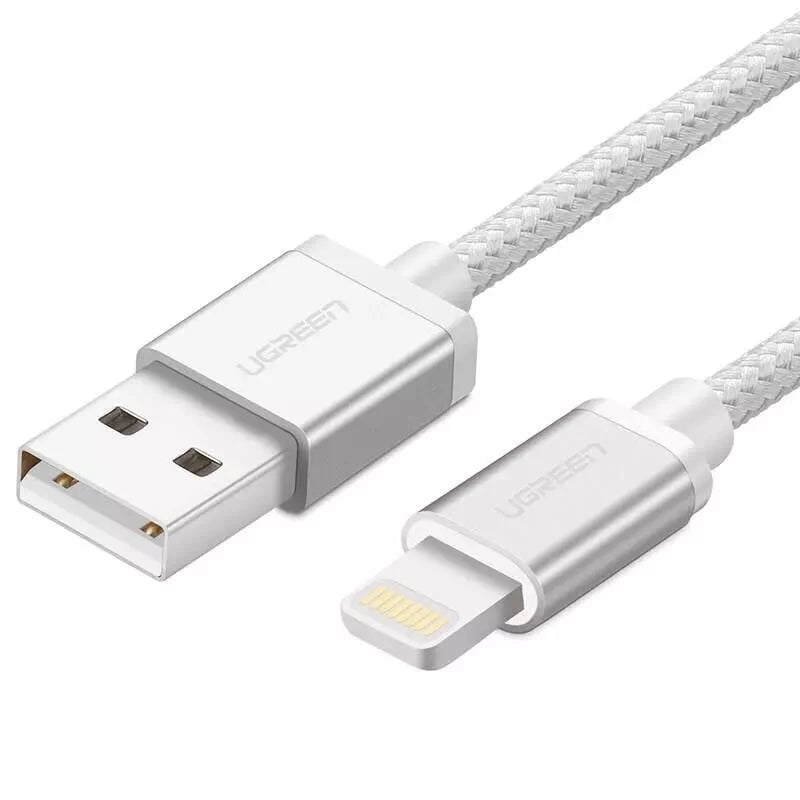 สายชาร์จ Ugreen USB-A to Lightning 1 เมตร Silver