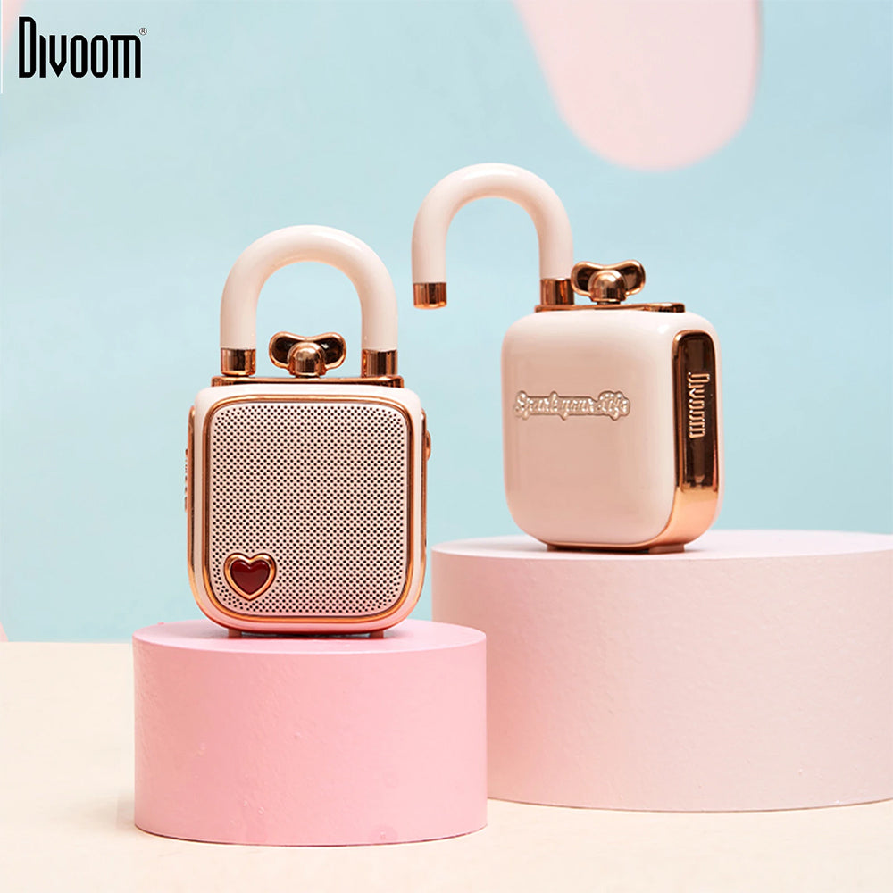 ลำโพง Divoom LoveLock สีชมพู