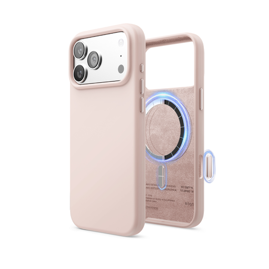 เคสไอโฟน Elago Magnetic Silicone Case For iPhone 17 Pro Max Pro  - Light Pink