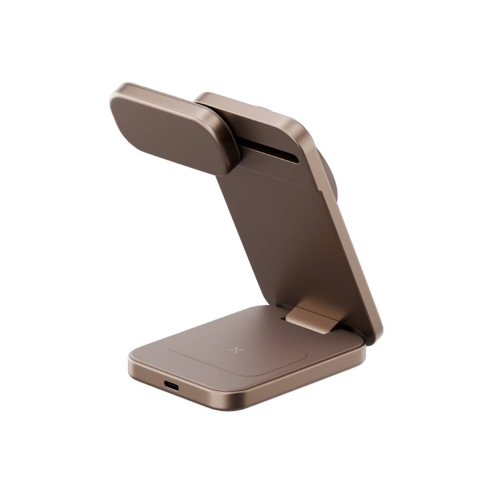 ที่ชาร์จไร้สาย Energea 3in1 Qi2 Wireless Charger Foldable Magnetic Gold