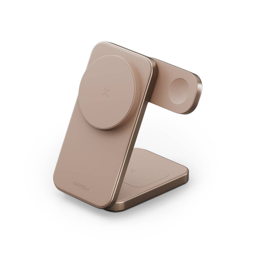 ที่ชาร์จไร้สาย Energea 3in1 Qi2 Wireless Charger Foldable Magnetic Gold