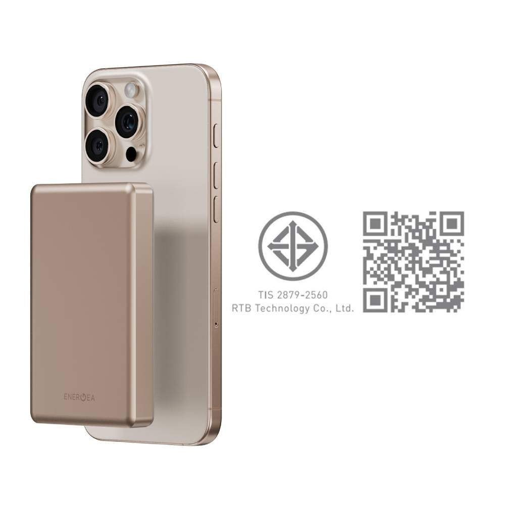 พาวเวอร์แบงค์ Energea 10000 mAh Alupac Air Wireless Gold