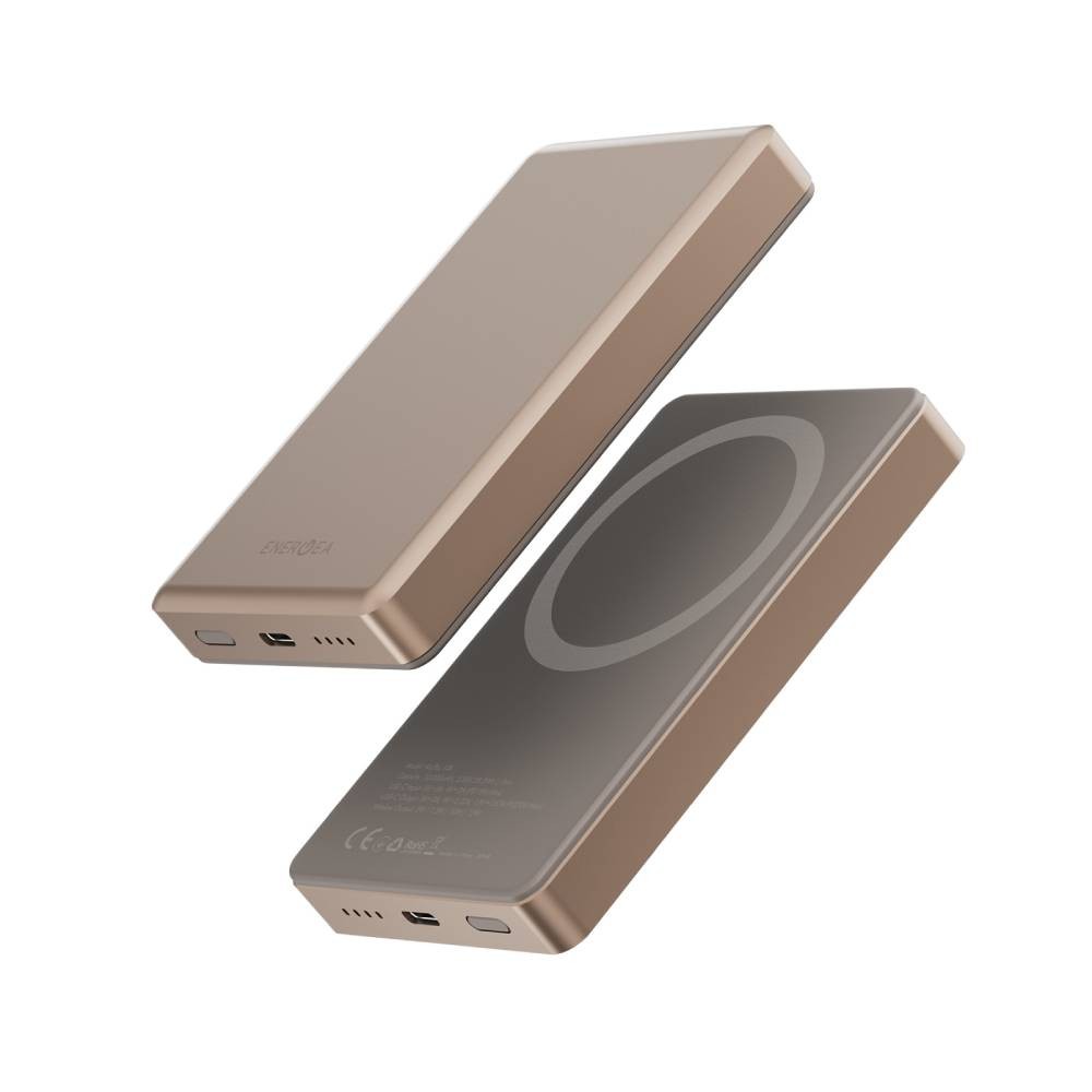 แบตเตอรี่สำรอง Energea Alupac 10K Pd 20W (10,000mAh) Magnetic Wireless Power Bank Gold