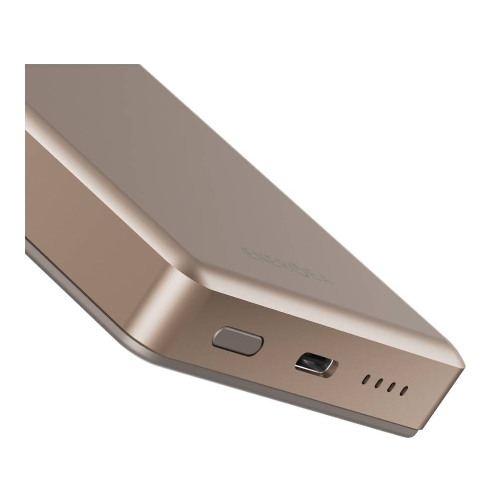 แบตเตอรี่สำรอง Energea Alupac 10K Pd 20W (10,000mAh) Magnetic Wireless Power Bank Gold
