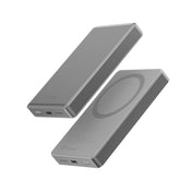 แบตเตอรี่สำรอง Energea Alupac Air 10,000mAh Ultra Light Aluminium Magsafe Compatible Power Bank Natural Titanium