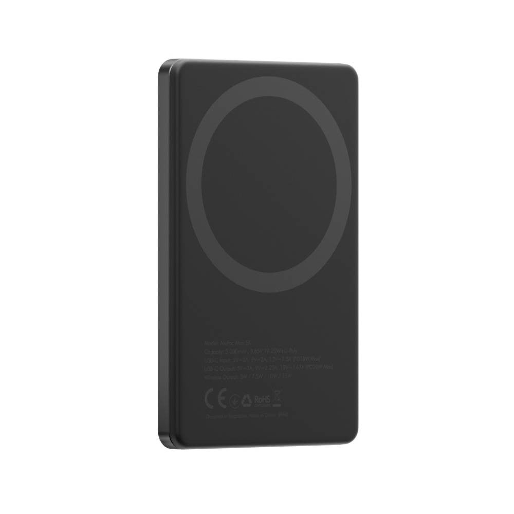 พาวเวอร์แบงค์ Energea 5000 mAh Alupac Mini Wireless Gunmetal