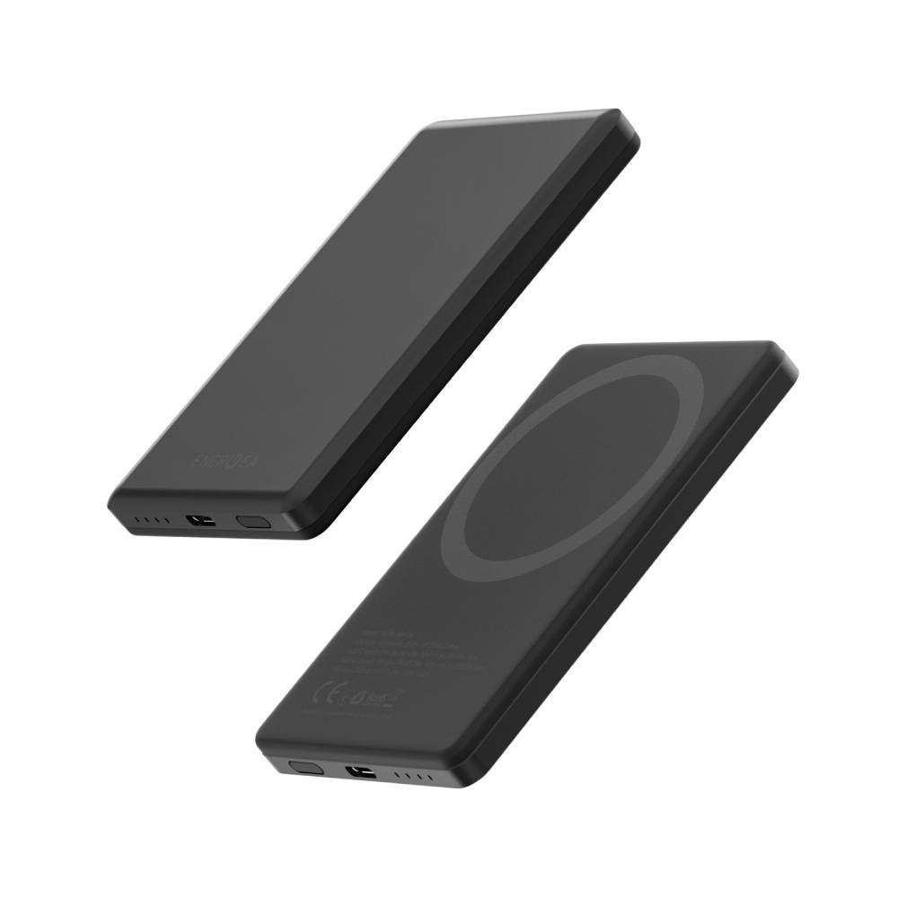 พาวเวอร์แบงค์ Energea 5000 mAh Alupac Mini Wireless Gunmetal