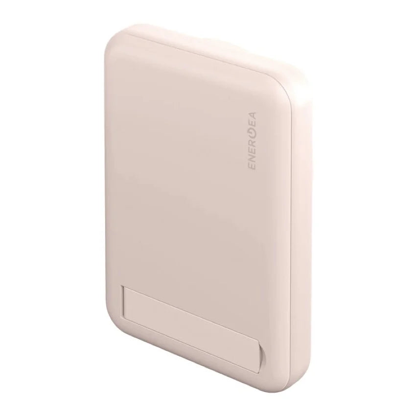 แบตเตอรี่สำรอง Energea Magpac Mini Ultra Slim 10 000mAh Magsafe Compatible Power Bank With Builtin Video Stand Pink
