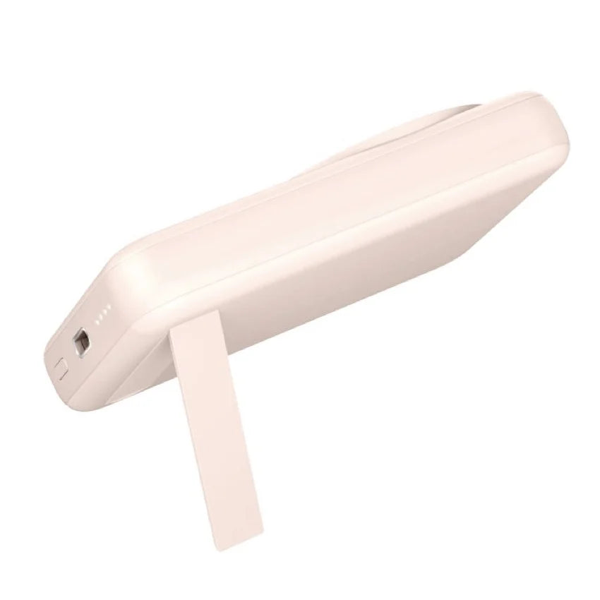 แบตเตอรี่สำรอง Energea Magpac Mini Ultra Slim 10 000mAh Magsafe Compatible Power Bank With Builtin Video Stand Pink