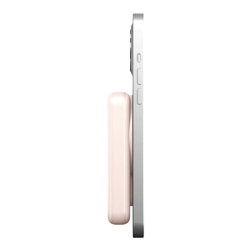 แบตเตอรี่สำรอง Energea Magpac Mini Ultra Slim 10 000mAh Magsafe Compatible Power Bank With Builtin Video Stand Pink