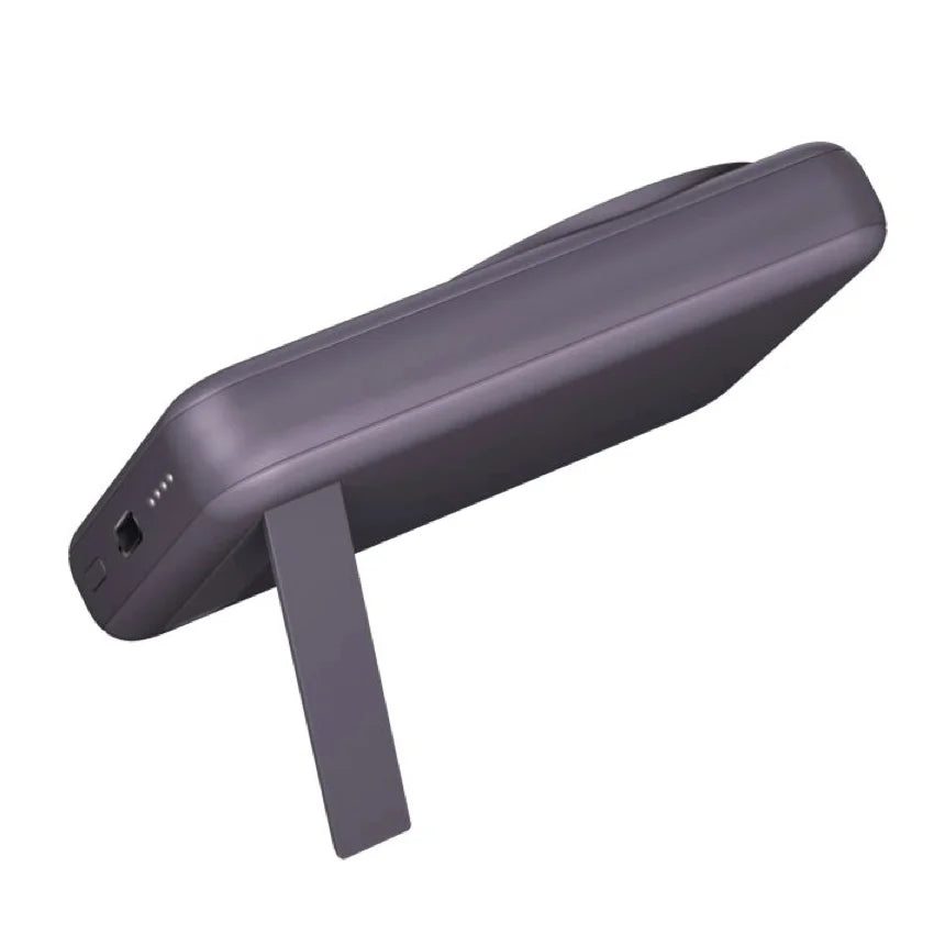 แบตเตอรี่สำรอง Energea Magpac Mini Ultra Slim 10 000mAh Magsafe Compatible Power Bank With Builtin Video Stand Purple