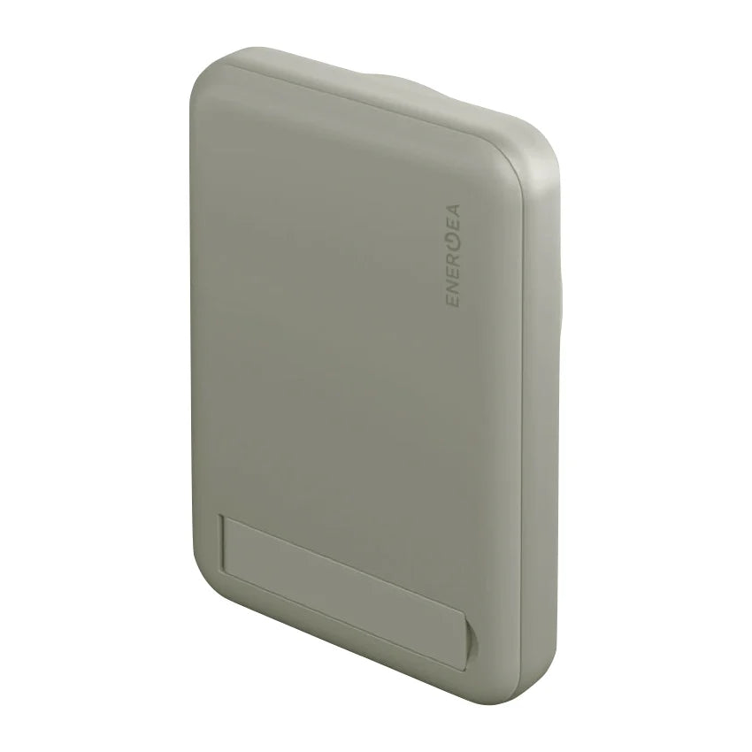 แบตเตอรี่สำรอง Energea Magpac Mini Ultra Slim 10 000mAh Magsafe Compatible Power Bank With Builtin Video Stand Sage
