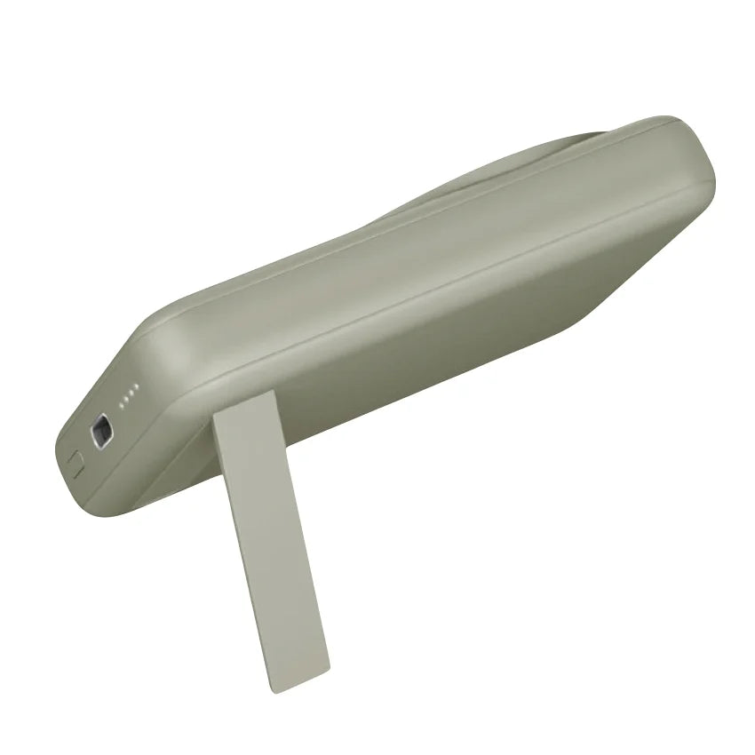 แบตเตอรี่สำรอง Energea Magpac Mini Ultra Slim 10 000mAh Magsafe Compatible Power Bank With Builtin Video Stand Sage