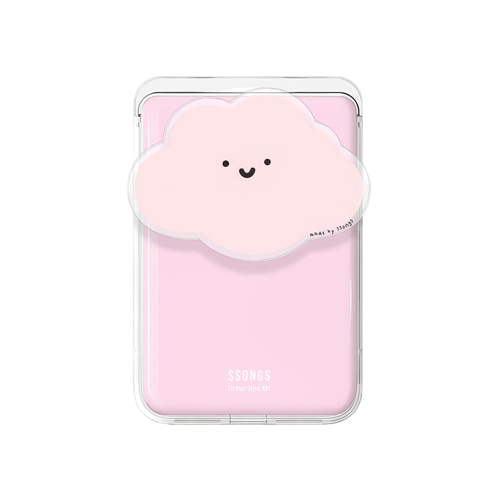SSONG MAGSAFE 3-CARD PACK ACRYLIC TOK PASTEL CLOUDS : PINK