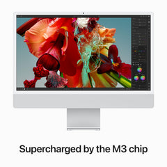24-inch iMac with Retina 4.5K display: Apple M3 chip with 8‑core CPU and 8‑core GPU, 256GB SSD - Silver