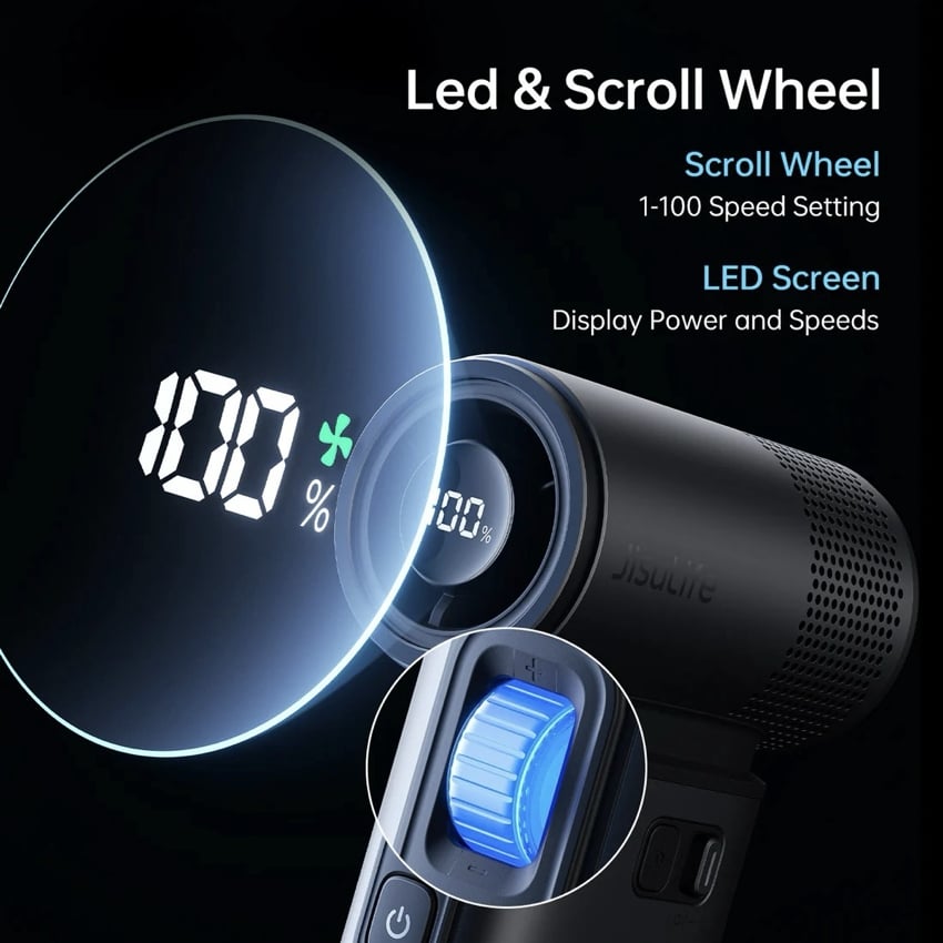 พัดลมมือถือ JisuLife Fa55 Ultra2 Dark Gray