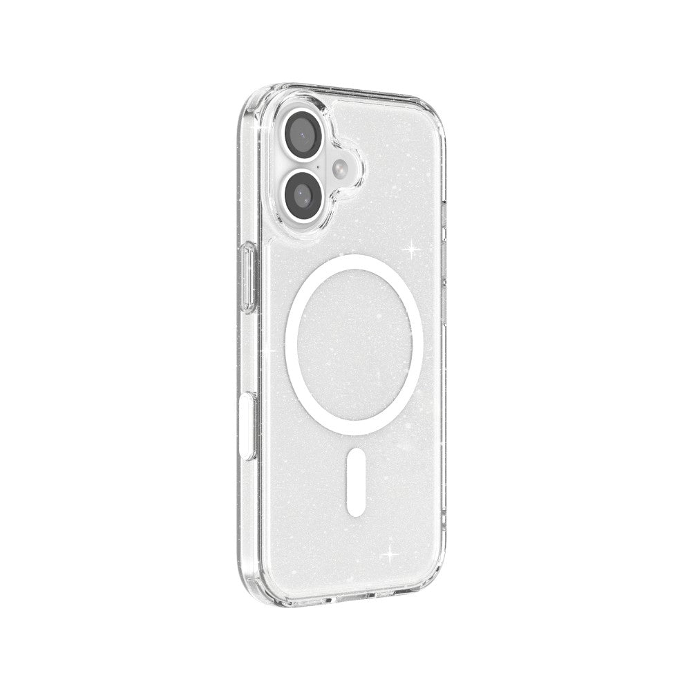 เคสไอโฟน JTLegend  For iPhone 17 Glitter Hybrid Cushion Mag Case - Crystal Clear