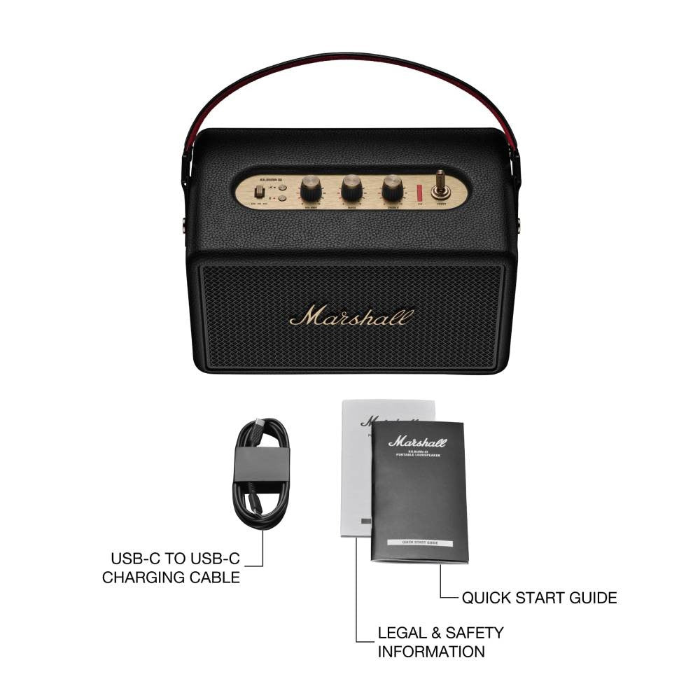 ลำโพงบลูทูธ Marshall Kilburn III Black and Brass