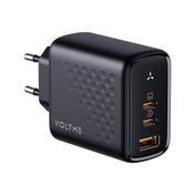 หัวชาร์จ Voltme 67W Revo 67 Triple-port Wall Charger with GAN Tech (2xUSB-C,USB-Ax1) Black