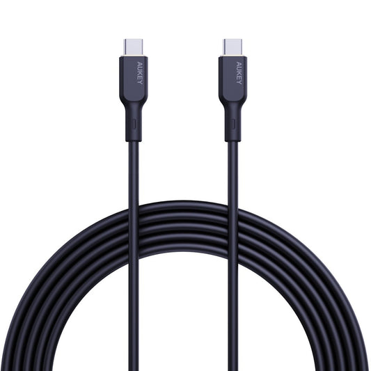 สายชาร์จเร็ว Aukey USB-C TO USB-C 1.8M รุ่น CB-NCC2 60W Black