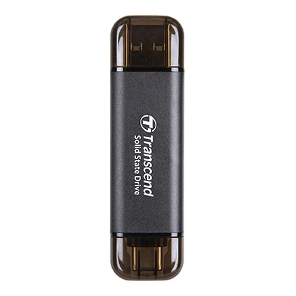 เอสเอสดีพกพา Transcend External SSD USB Type C/A 1TB Balck