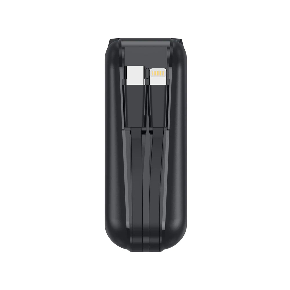 แบตเตอรี่สำรอง Veger P15 Power Bank 15,000 mAh With Built In Cable And Adapter 20Wblack