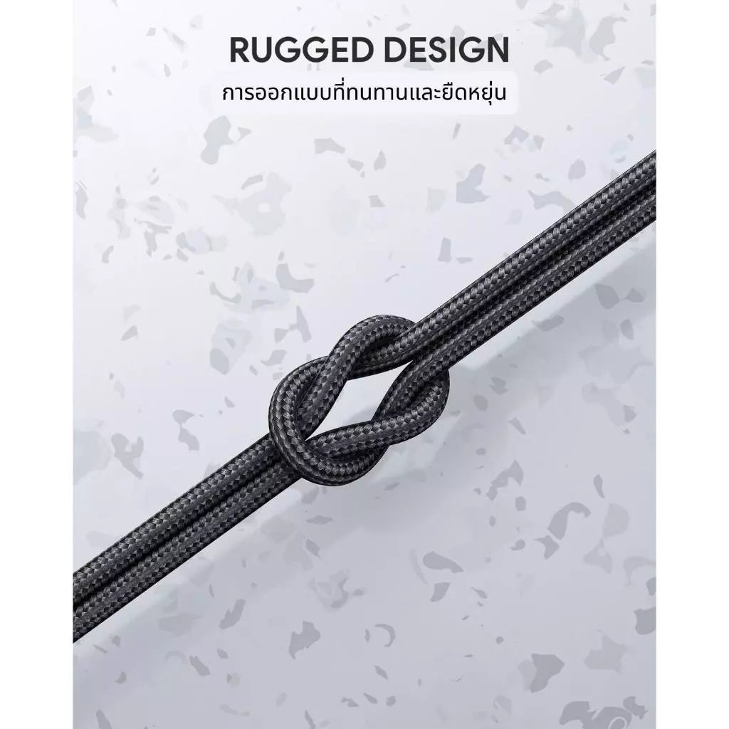 สายชาร์จเร็ว Aukey CB-CD45 USB-C to USB-C Black