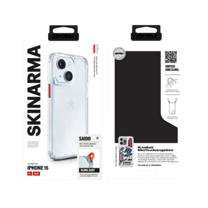 เคสไอโฟน Skinarma For iPhone 15 Pro Max Saido Crystal Clear