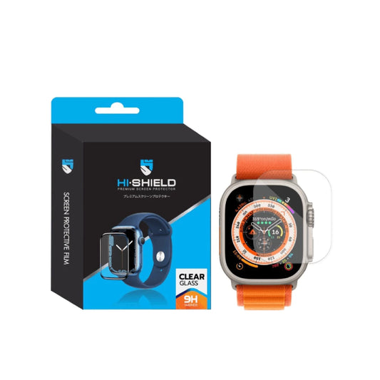 ฟิล์มกันรอย Hishield Tempered Glass Film For Apple Watch Ultra 49mm Black