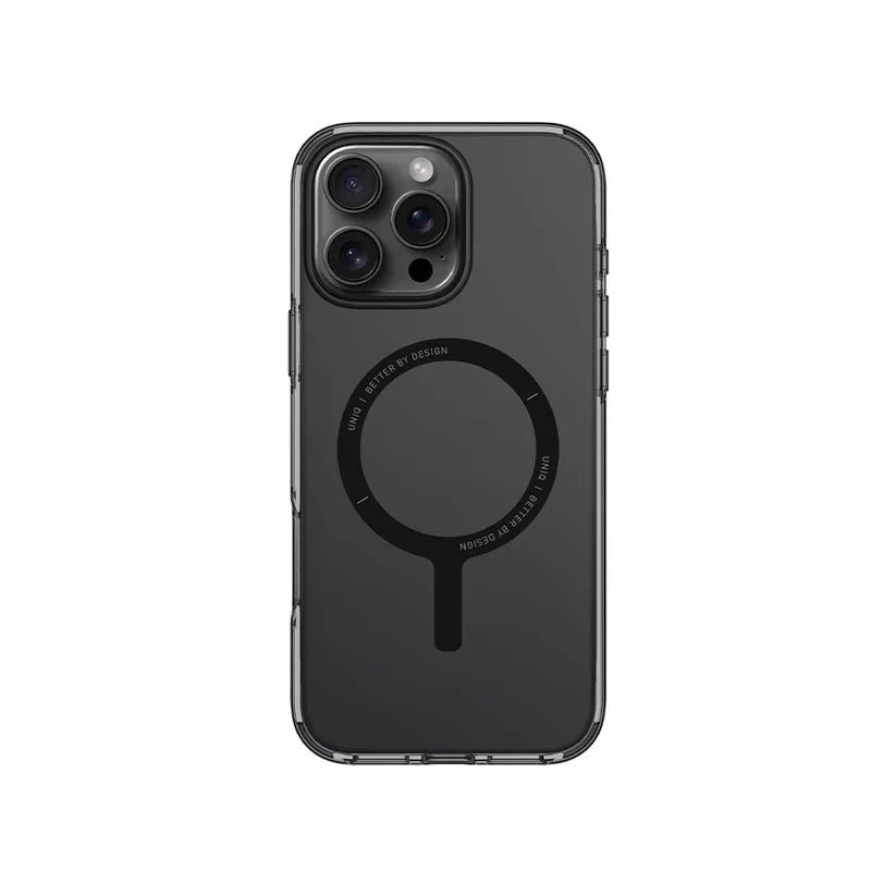 เคสไอโฟน Uniq Case For iPhone 16 Pro Magclick Clario Smoke